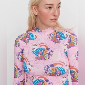 Lazy Oaf Happy Bunny High Neck Top